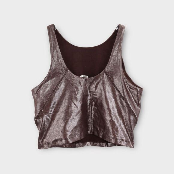 Lululemon Align High Neck Tank Radiate Foil Print French Press Brown Size 10 NWT - Picture 4 of 8